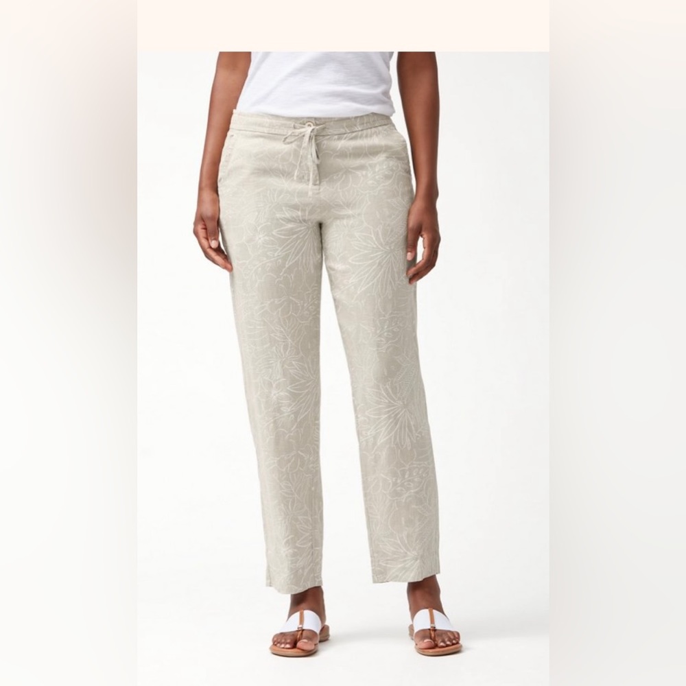 Ombra Blossoms Linen Pants